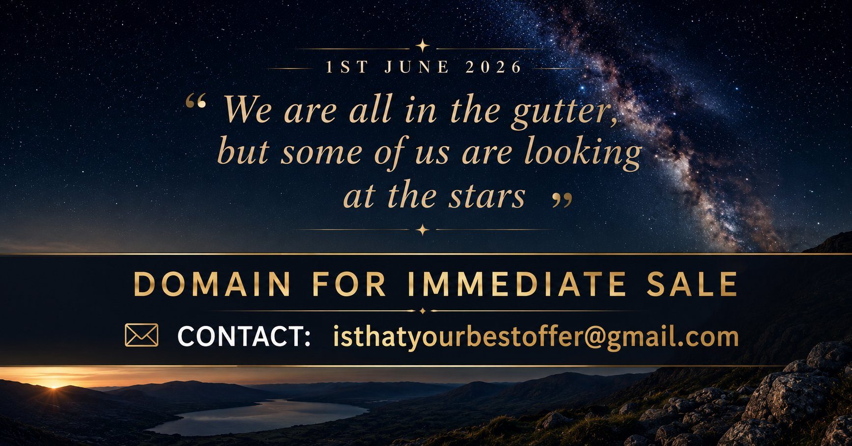 Domain for immediate sale